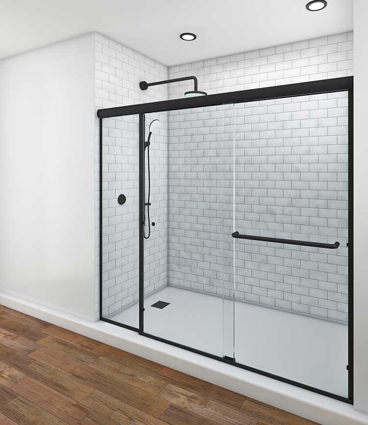 2.Platinum-SHOWER-WITH-PANEL--IN-LINE__STRIPPED-DOWN---ANGLE-1_MATT-BLACK-750-1