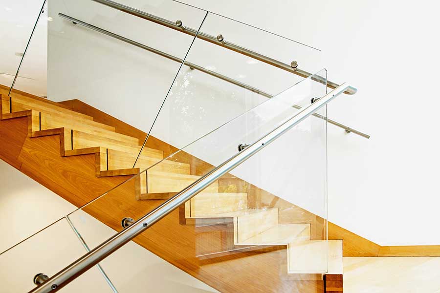 wood-stair-railing-900-1 Glass Railings